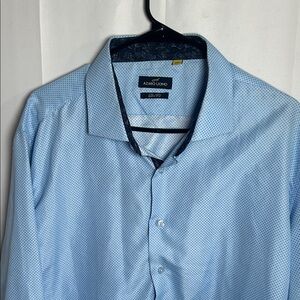 Light Blue Microdot Dress Shirt